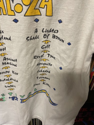 Vintage 1993 Lollapalooza Concert T-Shirt Primus, Tool, Alice In Chains Anvil - Picture 8 of 11