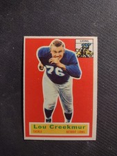 1956 Topps #8 Lou Creekmur  Detroit Lions HOF READ Exmt.