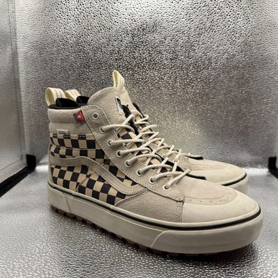 Size 10 Vans Sk8 Hi MTE 2 Marshmallow Checkerboard Mens White Shoes 507698