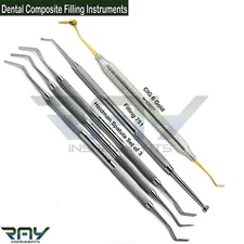 5 Pcs Dental Composite Filling Instrument Mixing Spatula Restorative Tools