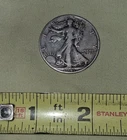1941 D Walking Liberty Half US Dollar Coin 90% Silver 50 Cent VF