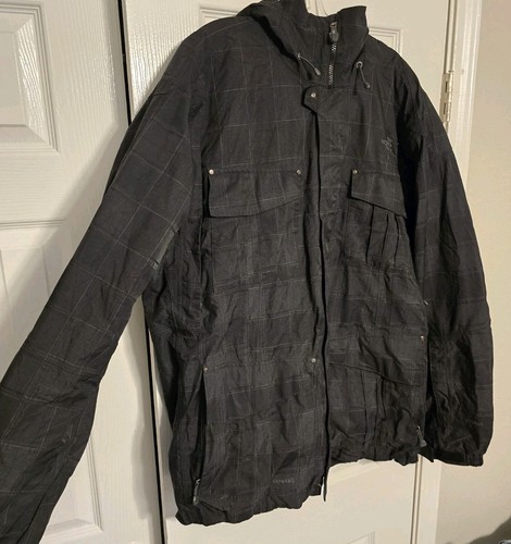 North Face Cryptic Jacket Mens XL Hooded Black Hyvent Recco Ski Snowboard Pocket - Picture 2 of 21