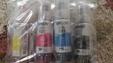 Genuine OEM Epson 522 4-Pack Ink Combo Black Cyan Yellow Magenta Exp 06/30