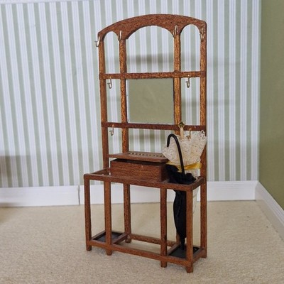 Puppenstube, Möbel, Hut- und Schirmständer im Maßstab 1:12 Artisan Made QU03