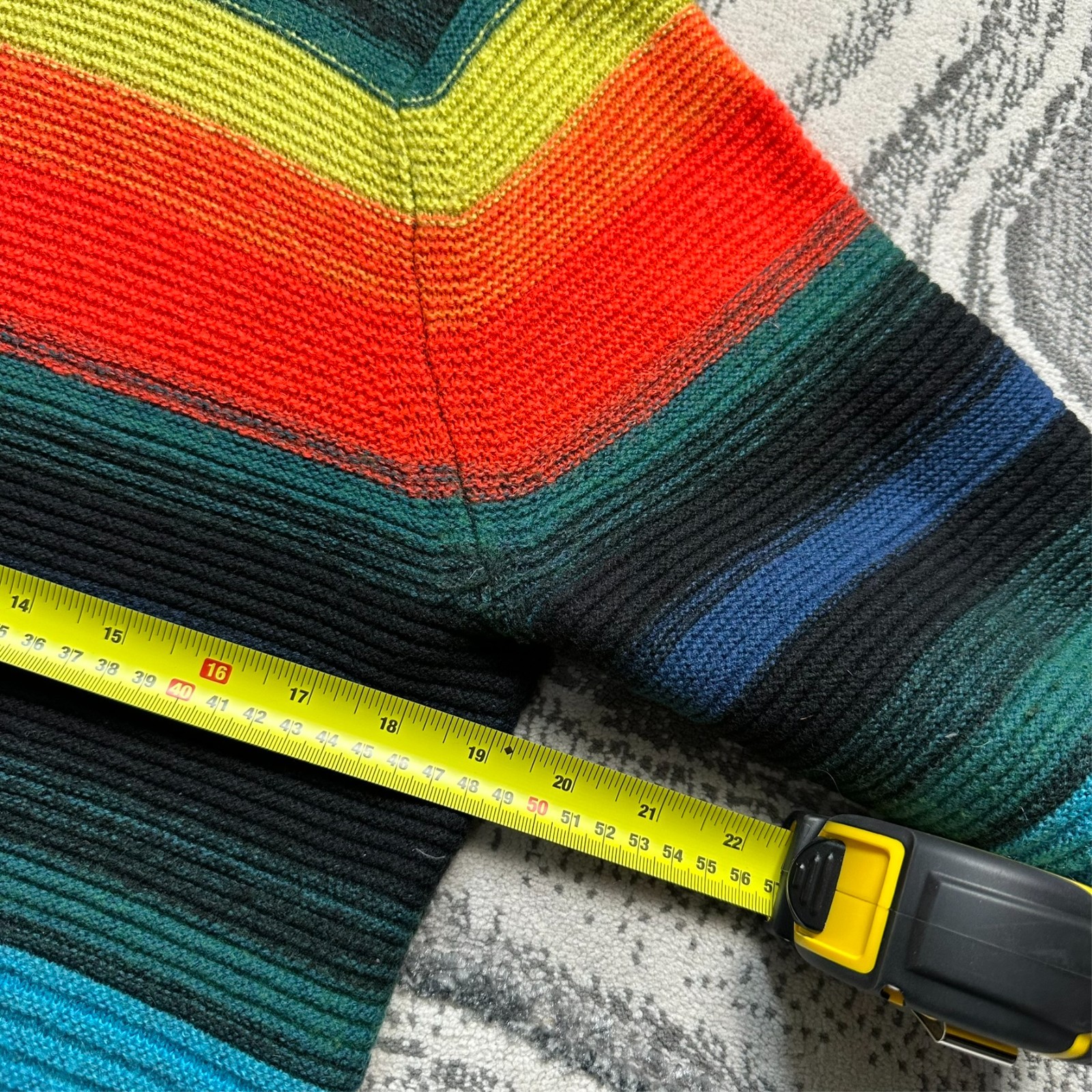 Women's VTG Paul Smith Multicoloured Striped Cotton Sz M Pullover Knitted Jumper image 5