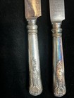 Vintage Silverplate US Navy Dinner Butter Knife INSICO USN Anchor 9.7" Pair A — photo 4