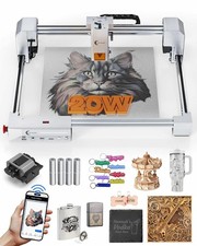 20W Laser Engraver and Cutter with Air Assist, 300x300mm Large Working Area