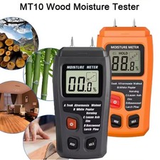 Digital Moisture Detector Damp Meter Wood Brick Screed Wallpaper Caravan Tester.