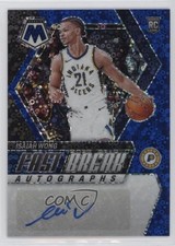 2023-24 Panini Mosaic Fast Break Blue Prizm 23/25 Isaiah Wong #FB-WNG Auto 7y2