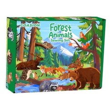 Sewing Kit for Kids, 8 Pcs Jungle Animals Forest Animals Sewing Set-8 Pack