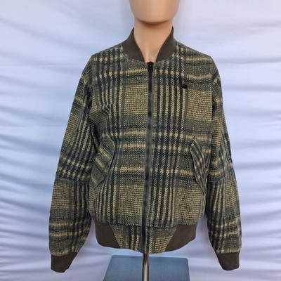 G-Star RAW Rackam DC Bomber Jacket Green Plaid Prince Check Denim D09624-A553 M