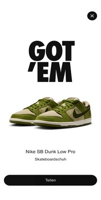 Nike SB Dunk Low x Yuto Matcha Size EU 44 US 10,5