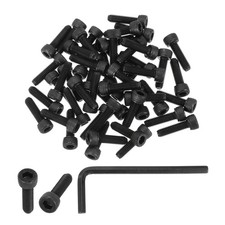 M5 x 18mm Hex Socket Head Screws Cap Bolt, 50 Pack 12.9 Grade with Wrench, Black