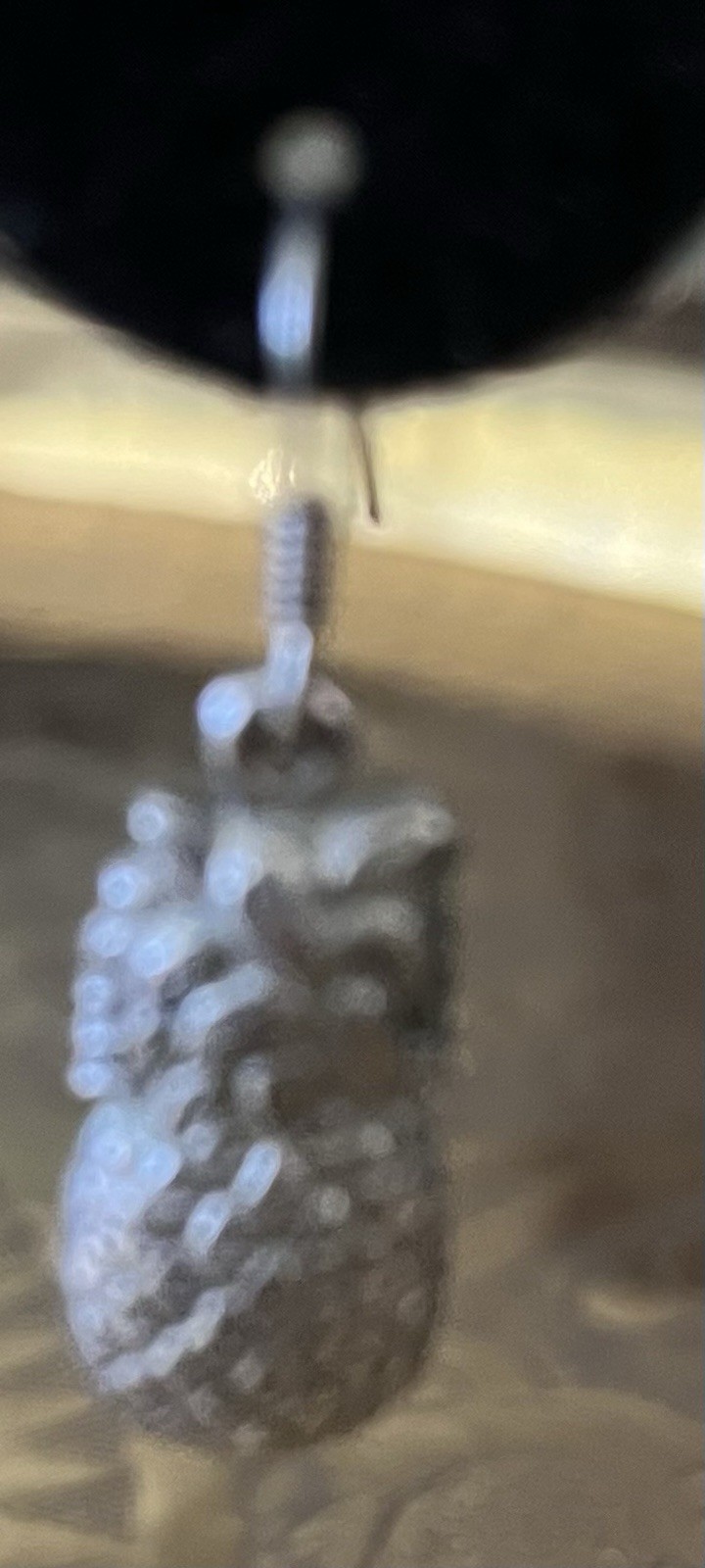 Earrings Sterling Silver Solid Pineapple Dangles - image 10