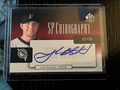 2004 SP Authentic SP Chirography /75 Josh Beckett #CA-JB Auto