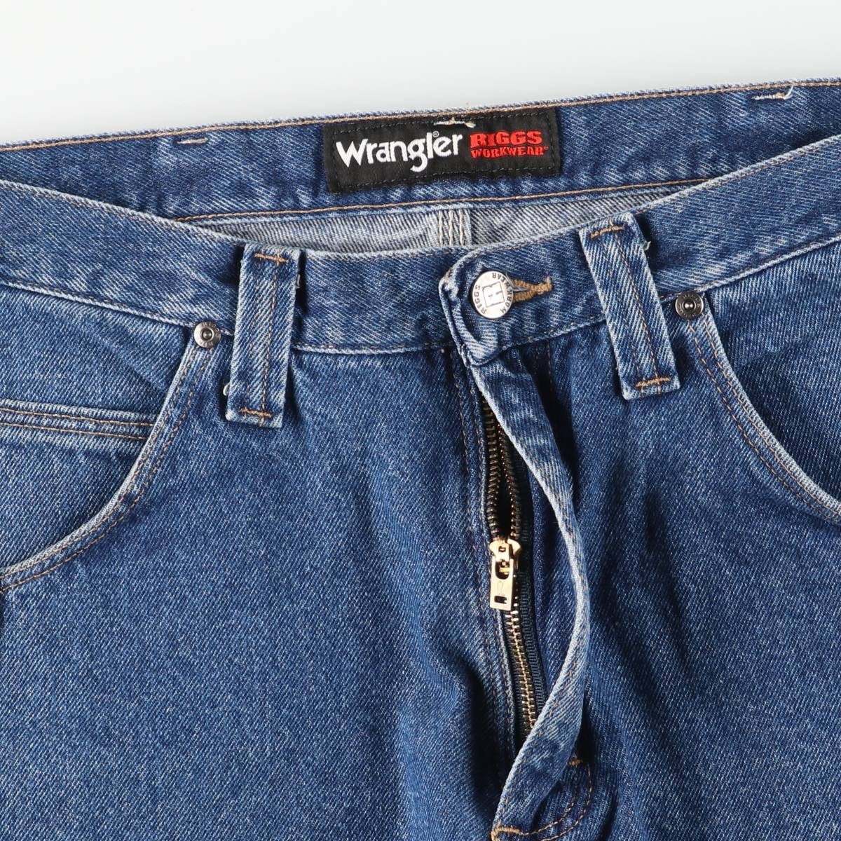 Used Wrangler RIGGS WORKWEAR denim painter pants men's size W34 thumbnail 6