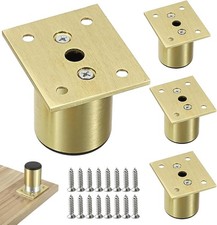 POHOVE 4 Pcs Height Adjustable Furniture Feet, Aluminum Alloy Furniture Legs fo