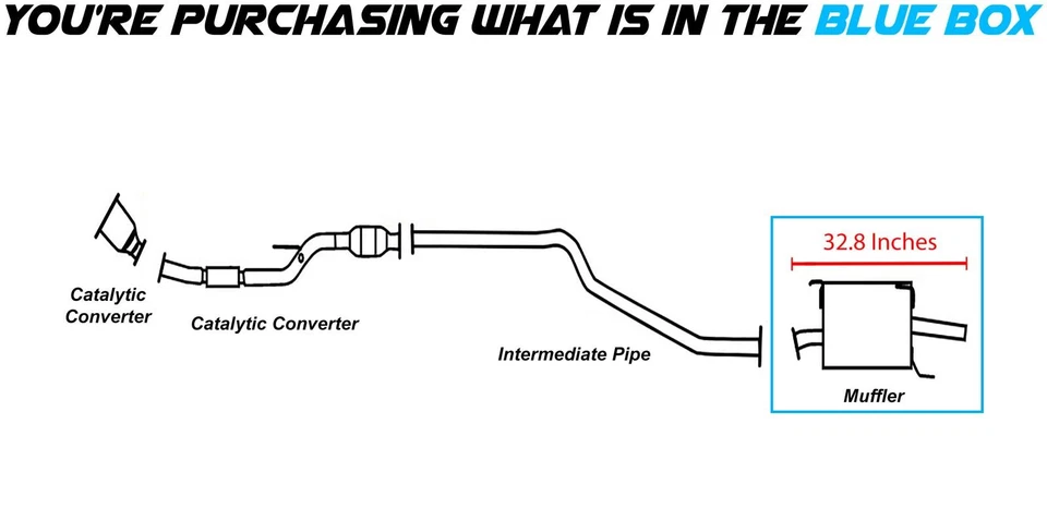 Silenciador de escape trasero de ajuste directo se adapta a: Nissan Sentra 2004 1,8 L Foto 2 de 3