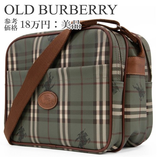 BURBERRY shoulder bag for men and women green white brown crossbody commuting