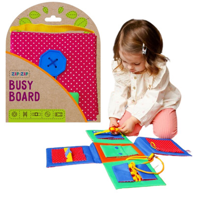 LERNSPIEL BUSY BOARD HANDYTASCHE ROTER KAFER