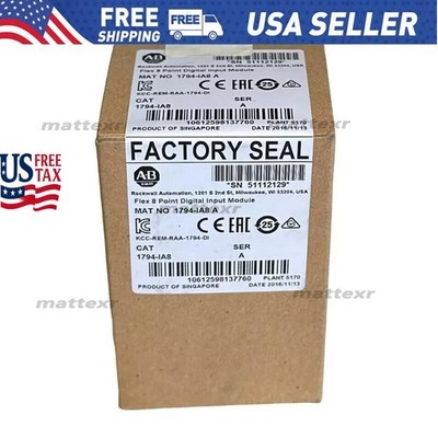 New AB 1794-IA8 Flex 8 Point Digital Input Module AB 1794IA8 US Free Tax