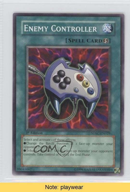 Enemy Controller 1st Ed. YuGiOh Spellcasters' Command Structure Deck READ 0l2