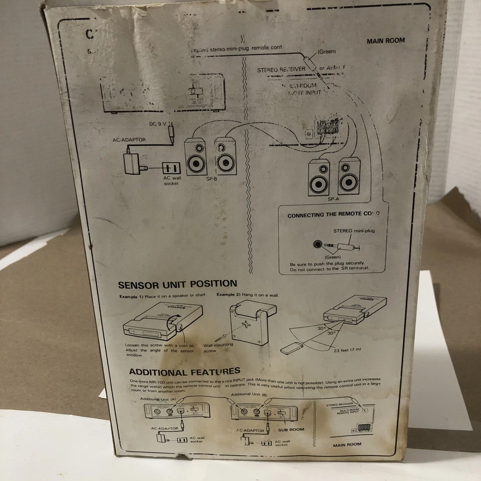 Pioneer MR-100 Multi-Room Remote Sensor Unit Made In Japan - Image 2 of 4