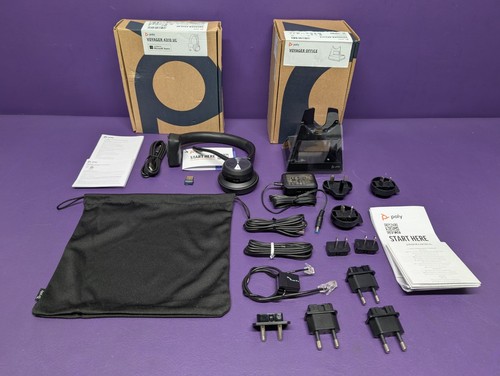 New Poly Voyager 4310 UC Wireless Headset / Charging Stand 218470-02 / 218472-01 - 第 1/12 張圖片