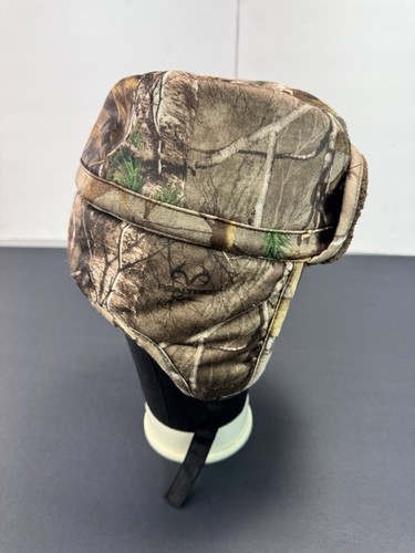 Realtree Xtra Trapper Hat Cap Adult One Size OSFM Camouflage Lined Chin Strap - Picture 4 of 9