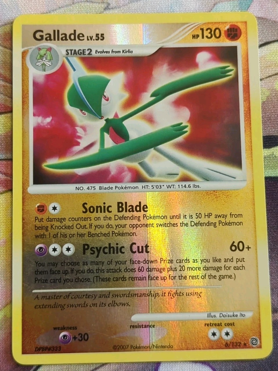 Gallade 6/132 - Pokemon TCG Secret Wonders Reverse Holo Rare - NM