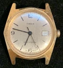 Vintage Gold Tone Water Resistant Timex Men’s Wristwatch Running No Band