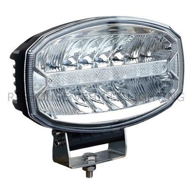 VOLL LED SPOT LICHT LINER POSTION MARKIERUNGSLEUCHTE R10 Jumbo oval SCHWARZ 9,5'' 12/24 V