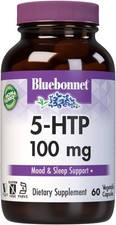Bluebonnet Nutrition 5-HTP (Hydroxytrypophan) 100mg, for Neurotransmitter Suppor
