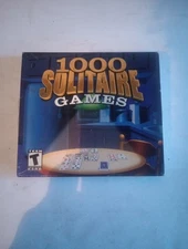 ✈️  1000 Solitaire Games (PC CD-ROM, 2004, Monte Carlo, Golf , Etc., CDRS705)