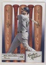 2019 Panini Leather & Lumber Bats Embossed Mike Moustakas #75 0l1o