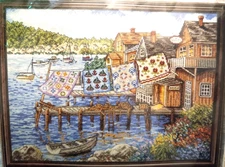 Design Works "Dockside Quilts" Counted Cross-Stitch Kit New in Package 12 x 16