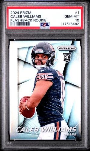2024 PANINI PRIZM PRIZM FLASHBACK RC #1 CALEB WILLIAMS PSA 10