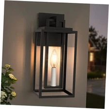 Modern Outdoor Wall Lights, 14In Exterior Lighting Fixtures with White 14inch