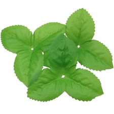 100 PCS Artificial Leaves Rose Flower Leaf Green Artificial Rose Leaves for C...