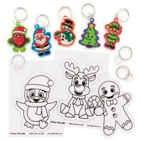 SchlüSselanhäNger Schrumpffolie Weihnachten 8Er Pack Baker Ross, Bastelmaterial