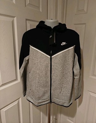 Nike Sportswear Tech Fleece Zip Up Hoodie Black/Grey Men's Size L