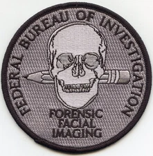FBI FORENSIC FACIAL IMAGING Washington DC subdued gray POLICE PATCH