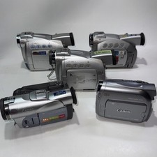 Lot Of 5 Video Cameras Camcorders Canon Mini DV FOR PARTS OR REPAIR