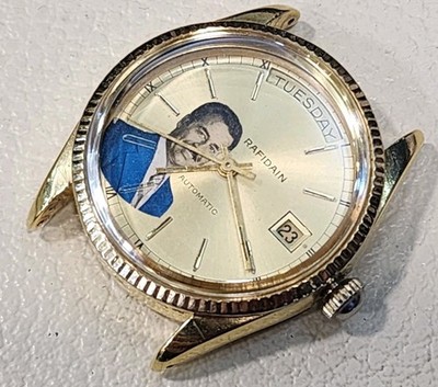 RAFIDAIN DAY DATE SADDAM HUSSEIN 🇮🇶 IRAQI AUTOMATIC MENS WATCH