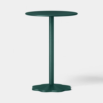 Steel Round Pedestal Accent Patio End Table Green - Room Essentials