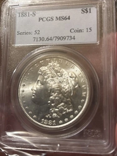 PCGS MS64 1881-S $1 MORGAN SILVER DOLLAR