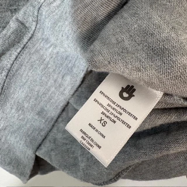 Spiritual Gangster Sweatshirt Womens XS Gray No Bad Vibes Graphic Crewneck Knit - Image 4 of 4