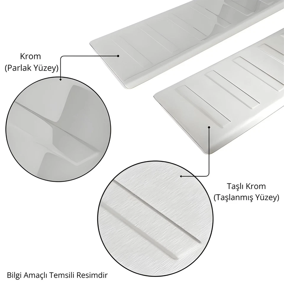 Garniture de fenêtre pour Skoda Scala 2020-2025 6 Pcs Chrome - Photo 4/4