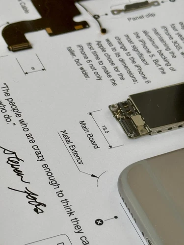 Arte de pared enmarcado con componentes desmontados desmontados para Apple iPhone 6 - Imagen 6 de 11