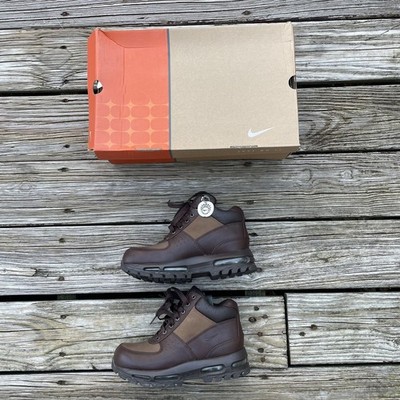 Nike Air Max Goadome ACG Boots Baroque Earth Brown Leather NEW In Box 5.5 Youth
